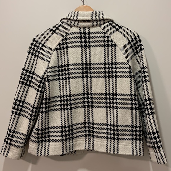 Ivory & Black pea coat - women’s M - Gap - Picture 6 of 6